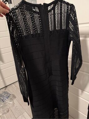 french connection ennis satin bell sleeve mini dress French Connection Women's Ennis Satin Long Sleeve Mini Dress - Black